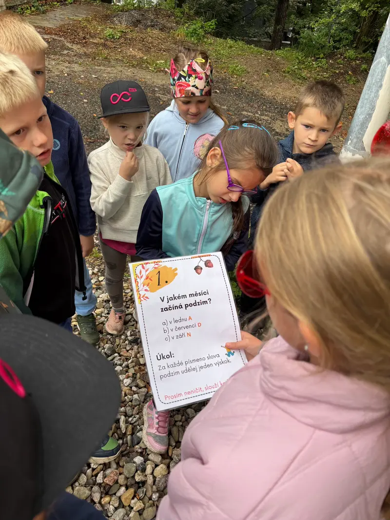 Podzimní putování za pokladem v družině