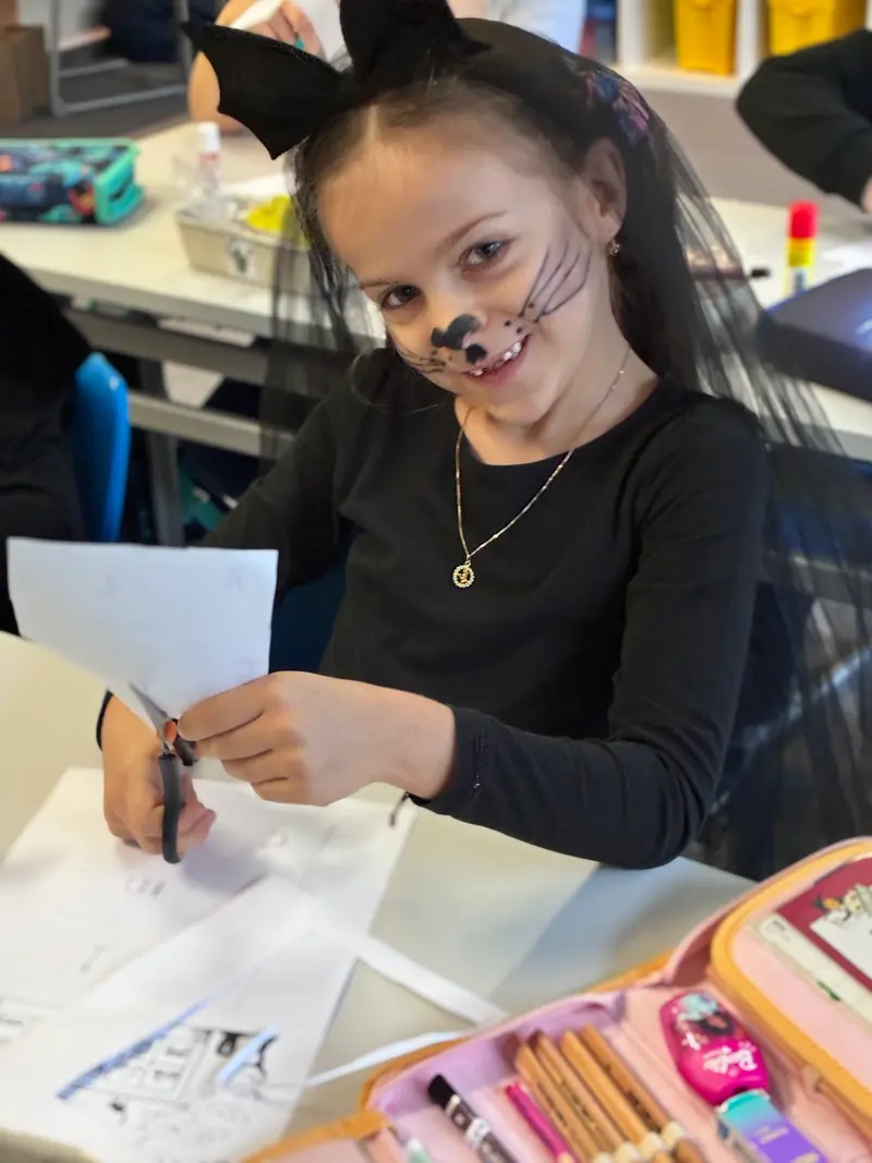 Halloweenské dopoledne v první třídě