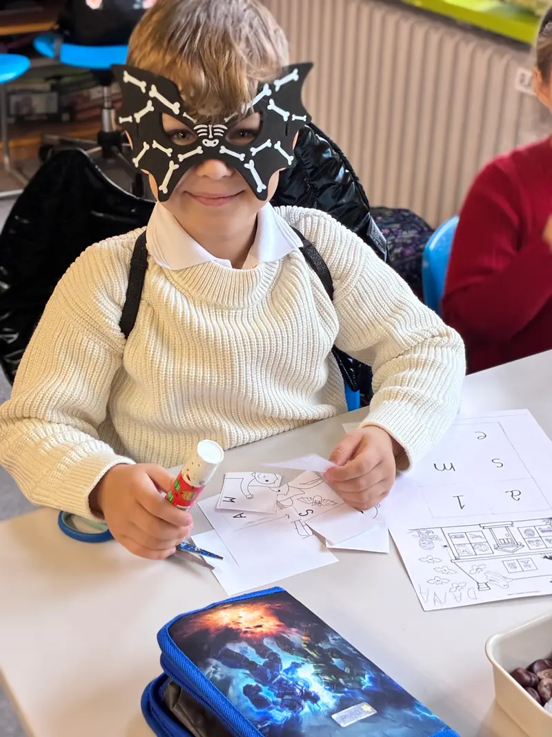 Halloweenské dopoledne v první třídě