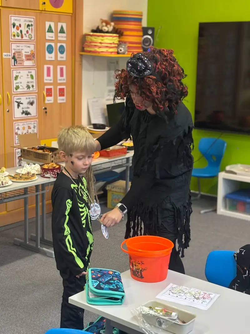 Halloweenské dopoledne v první třídě