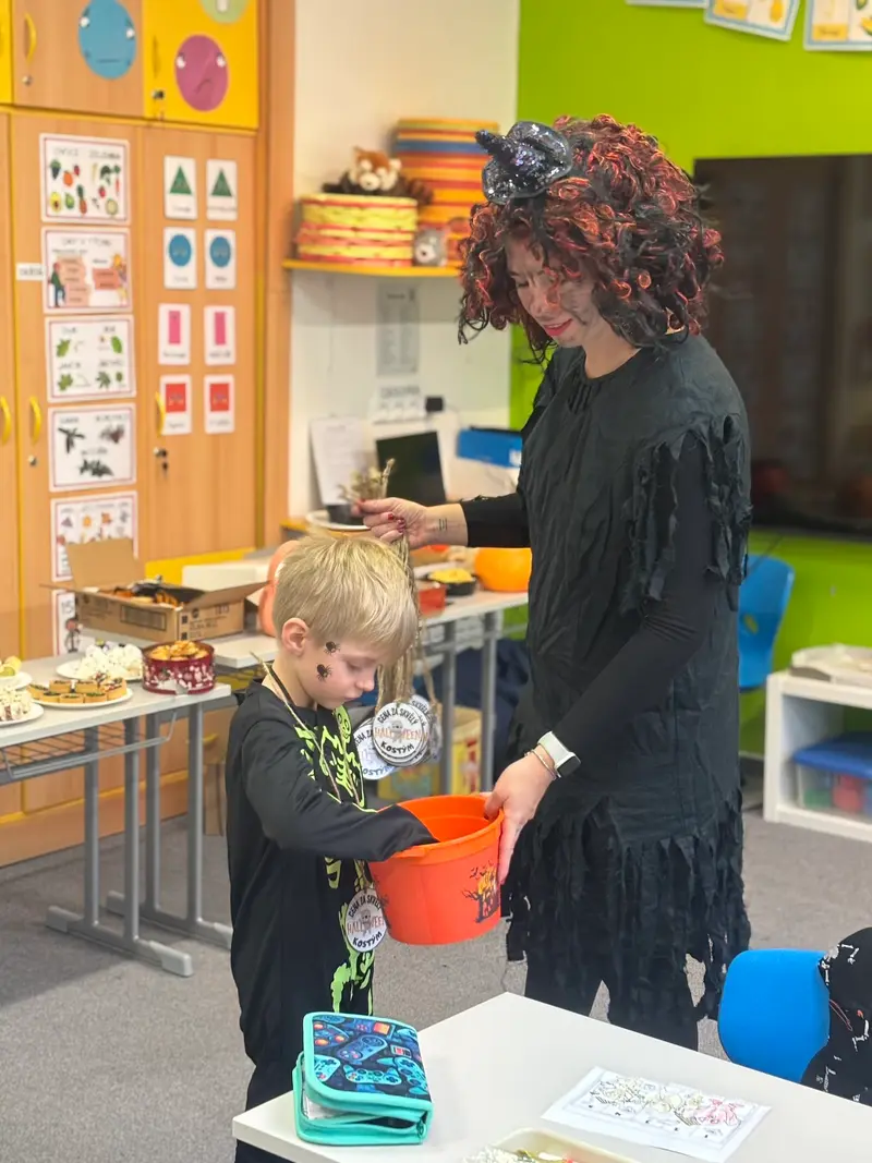 Halloweenské dopoledne v první třídě