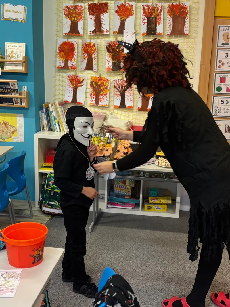 Halloweenské dopoledne v první třídě